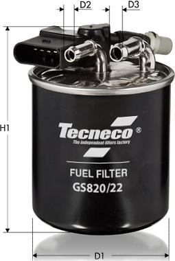 Tecneco Filters GS820/22 - Паливний фільтр avtolavka.club