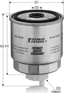 Tecneco Filters GS204 - Паливний фільтр avtolavka.club