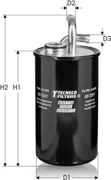 Tecneco Filters GS722/1 - Паливний фільтр avtolavka.club