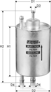 Tecneco Filters IN9527 - Паливний фільтр avtolavka.club