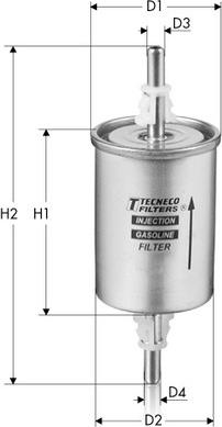 Tecneco Filters IN55/2 - Паливний фільтр avtolavka.club