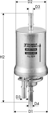 Tecneco Filters IN1042 - Паливний фільтр avtolavka.club