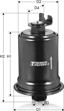 Tecneco Filters IN7612 - Паливний фільтр avtolavka.club