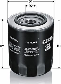 Tecneco Filters OL1001-T - Масляний фільтр avtolavka.club