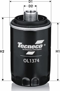 Tecneco Filters OL1374 - Масляний фільтр avtolavka.club