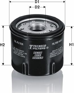 Tecneco Filters OL1290 - Масляний фільтр avtolavka.club