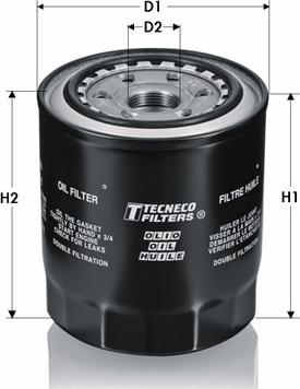 Tecneco Filters OL1216-T - Масляний фільтр avtolavka.club
