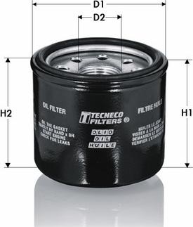 Tecneco Filters OL1275 - Масляний фільтр avtolavka.club