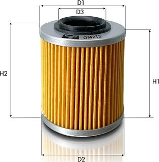 Tecneco Filters OM213 - Масляний фільтр avtolavka.club