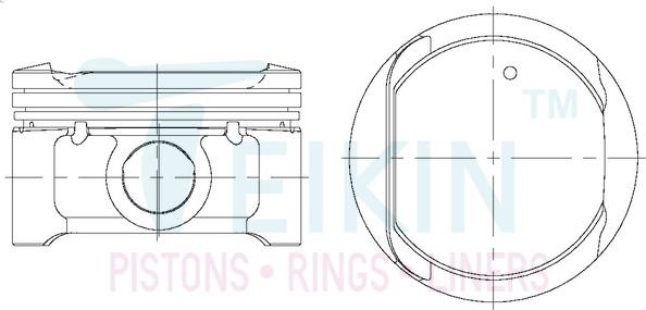 Teikin 44345.025 - Поршень avtolavka.club