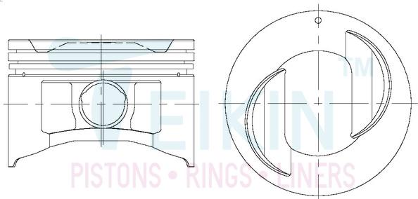 Teikin 44274.025 - Поршень avtolavka.club