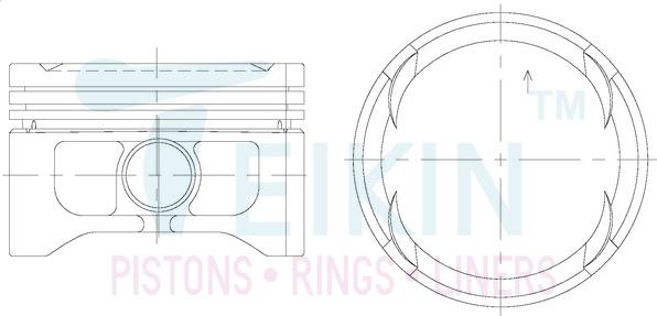 Teikin 48608.025 - Поршень avtolavka.club