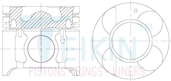 Teikin 69101AG.050 - Поршень avtolavka.club