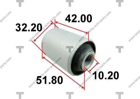 Tenacity AAMHO1031 - Сайлентблок, важеля підвіски колеса avtolavka.club
