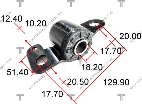 Tenacity AAMTO1001 - Сайлентблок, важеля підвіски колеса avtolavka.club