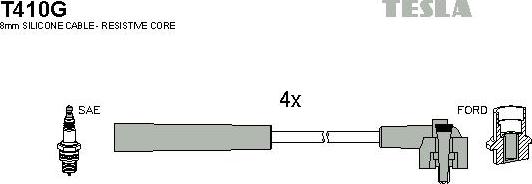 TESLA T410G - Комплект проводів запалювання avtolavka.club