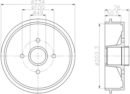 Textar 94013600 - Гальмівний барабан avtolavka.club