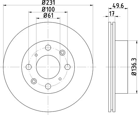 BRAKEWORLD RS4332 - Гальмівний диск avtolavka.club