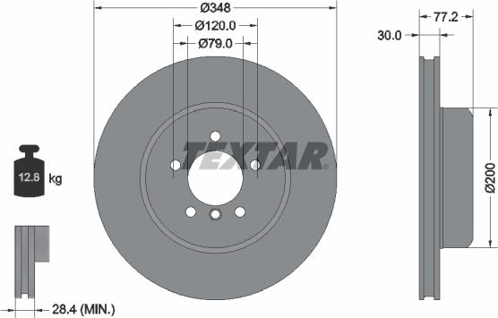 Textar 92310205 - Гальмівний диск avtolavka.club