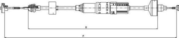 Textar 58001400 - Трос, управління зчепленням avtolavka.club