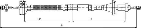 Textar 58012500 - Трос, управління зчепленням avtolavka.club