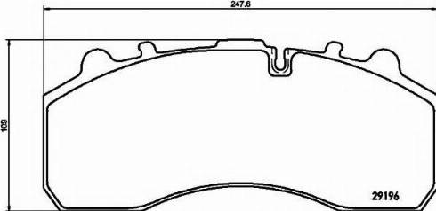 R Brake RB1195-117 - Гальмівні колодки, дискові гальма avtolavka.club