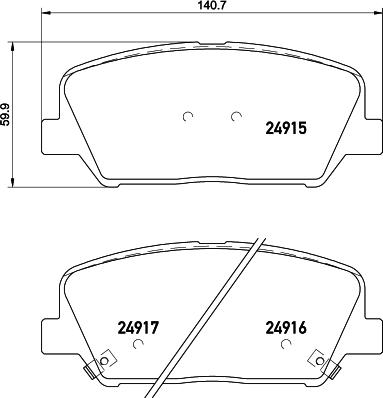 Textar 2491503 - Гальмівні колодки, дискові гальма avtolavka.club