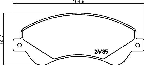 Textar 2448505 - Гальмівні колодки, дискові гальма avtolavka.club