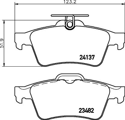 Textar 2413703 - Гальмівні колодки, дискові гальма avtolavka.club