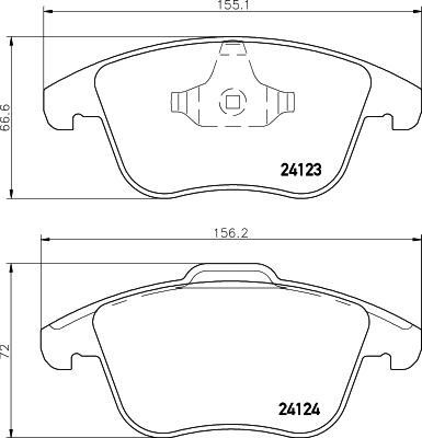 Textar 2412307 - Гальмівні колодки, дискові гальма avtolavka.club