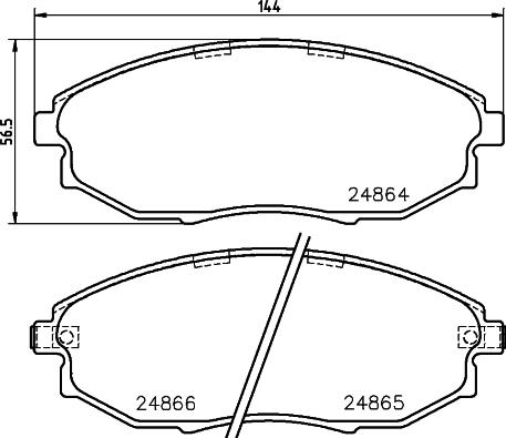 Textar 2486403 - Гальмівні колодки, дискові гальма avtolavka.club