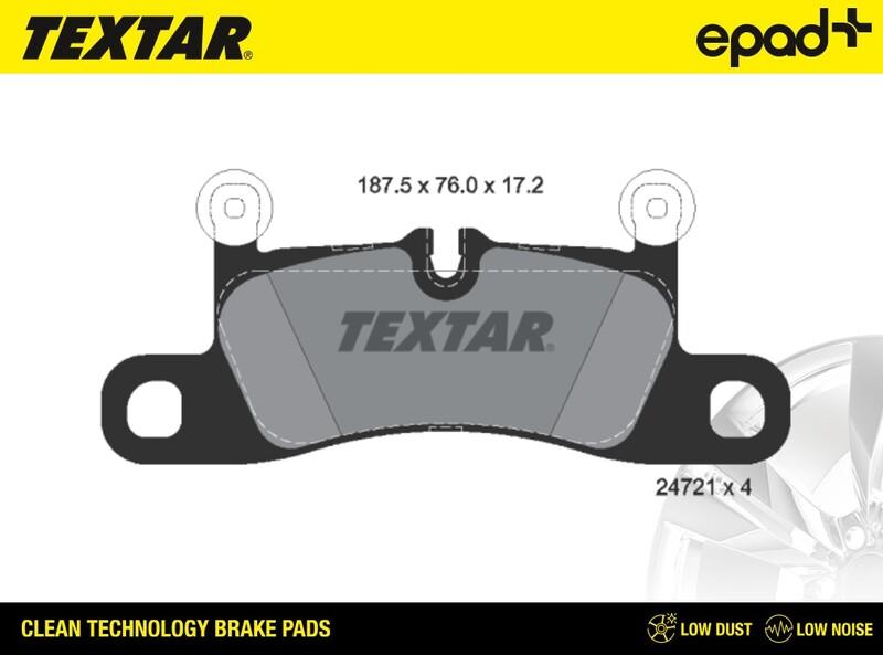 Textar 2472101CP - Гальмівні колодки, дискові гальма avtolavka.club