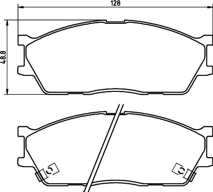 Magneti Marelli PF0458 - Гальмівні колодки, дискові гальма avtolavka.club