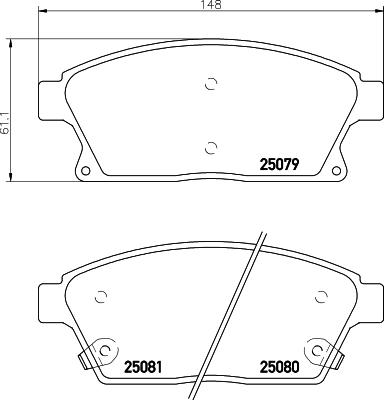 Textar 2507901 - Гальмівні колодки, дискові гальма avtolavka.club