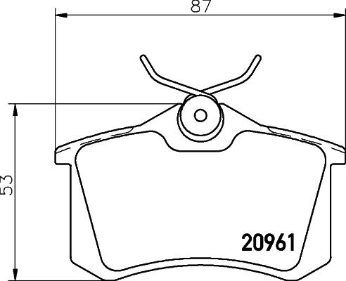 Textar 2096101 - Гальмівні колодки, дискові гальма avtolavka.club