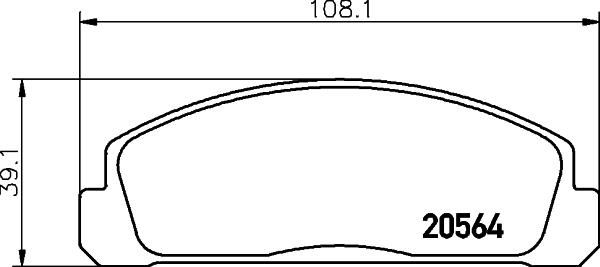 Textar 2056401 - Гальмівні колодки, дискові гальма avtolavka.club