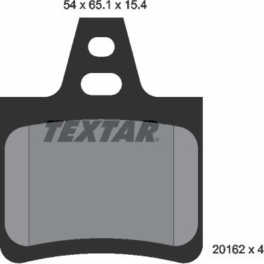 Textar 2016203 - Гальмівні колодки, дискові гальма avtolavka.club