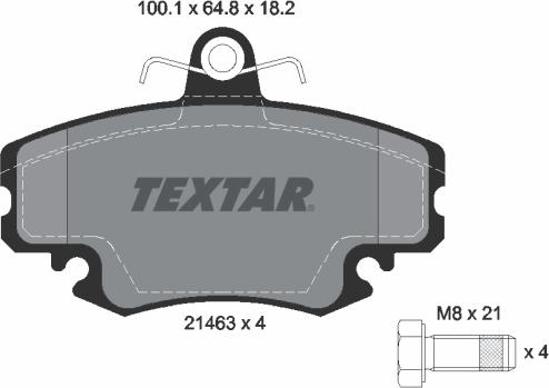 Textar 2146306 - Гальмівні колодки, дискові гальма avtolavka.club