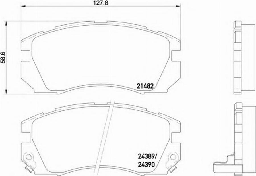 Textar 2148201 - Гальмівні колодки, дискові гальма avtolavka.club