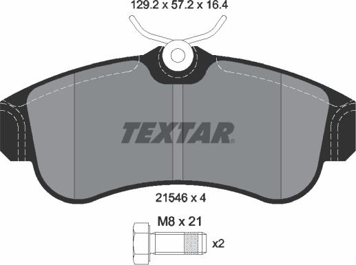 Textar 89003200 - Комплект гальм, дисковий гальмівний механізм avtolavka.club