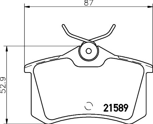 Textar 2158901 - Гальмівні колодки, дискові гальма avtolavka.club