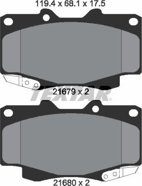 4U Autoparts 37698TY - Гальмівні колодки, дискові гальма avtolavka.club