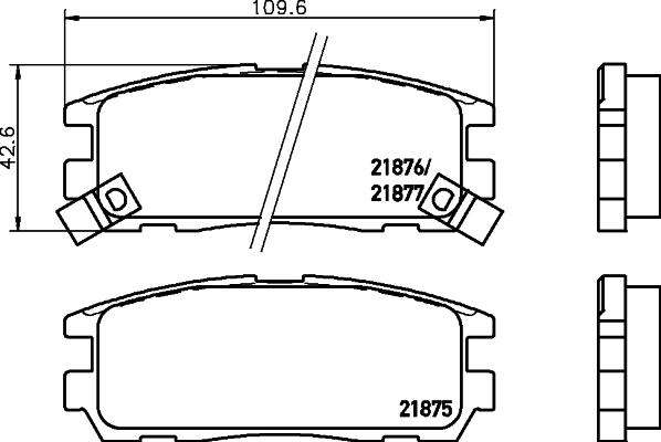 Textar 2187503 - Гальмівні колодки, дискові гальма avtolavka.club