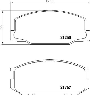 Textar 2125001 - Гальмівні колодки, дискові гальма avtolavka.club