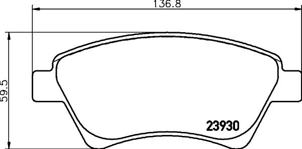 Textar 2393003 - Гальмівні колодки, дискові гальма avtolavka.club