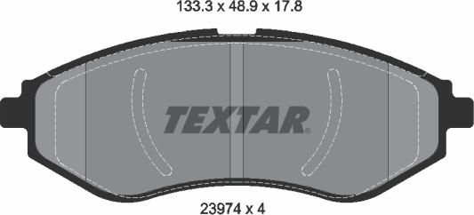 Textar 89017200 - Комплект гальм, дисковий гальмівний механізм avtolavka.club