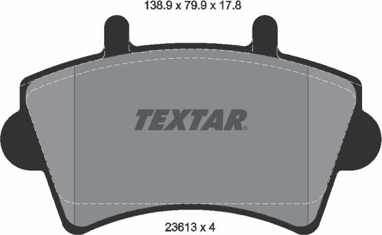 Textar 89007800 - Комплект гальм, дисковий гальмівний механізм avtolavka.club