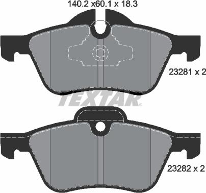 Textar 89006200 - Комплект гальм, дисковий гальмівний механізм avtolavka.club