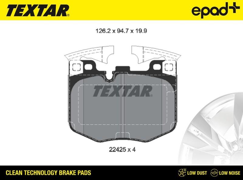 Textar 2242501CP - Гальмівні колодки, дискові гальма avtolavka.club