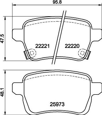 Textar 2222004 - Гальмівні колодки, дискові гальма avtolavka.club